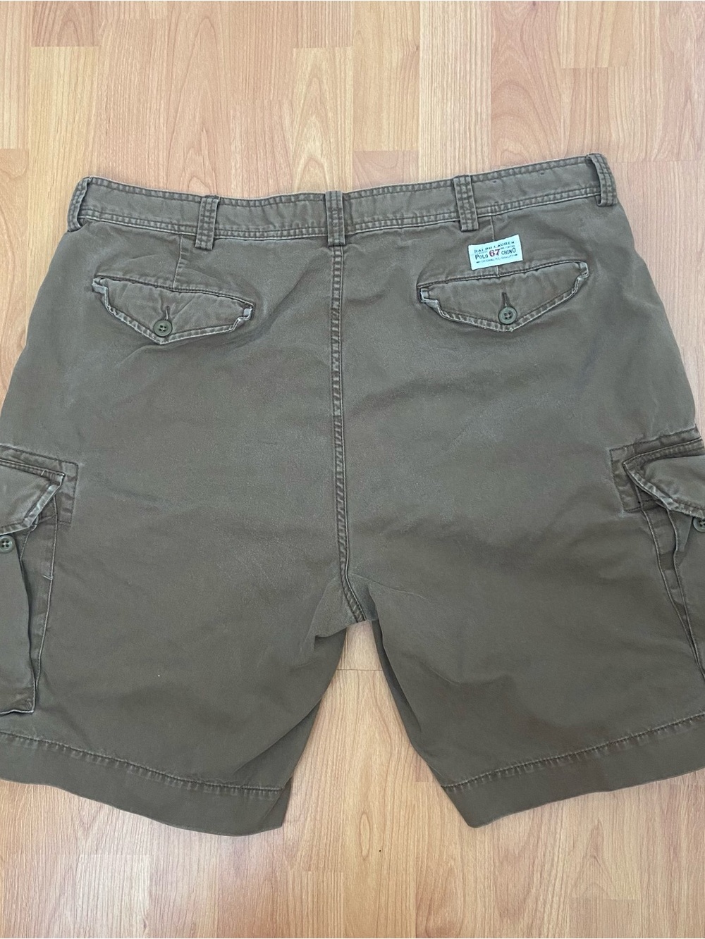 Polo Ralph Lauren Vintage 90s Baggy Preppy Brown Cargo Shorts Men’s 42